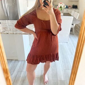 Hollister Co. Women's L Ruffle Hem Mini Dress